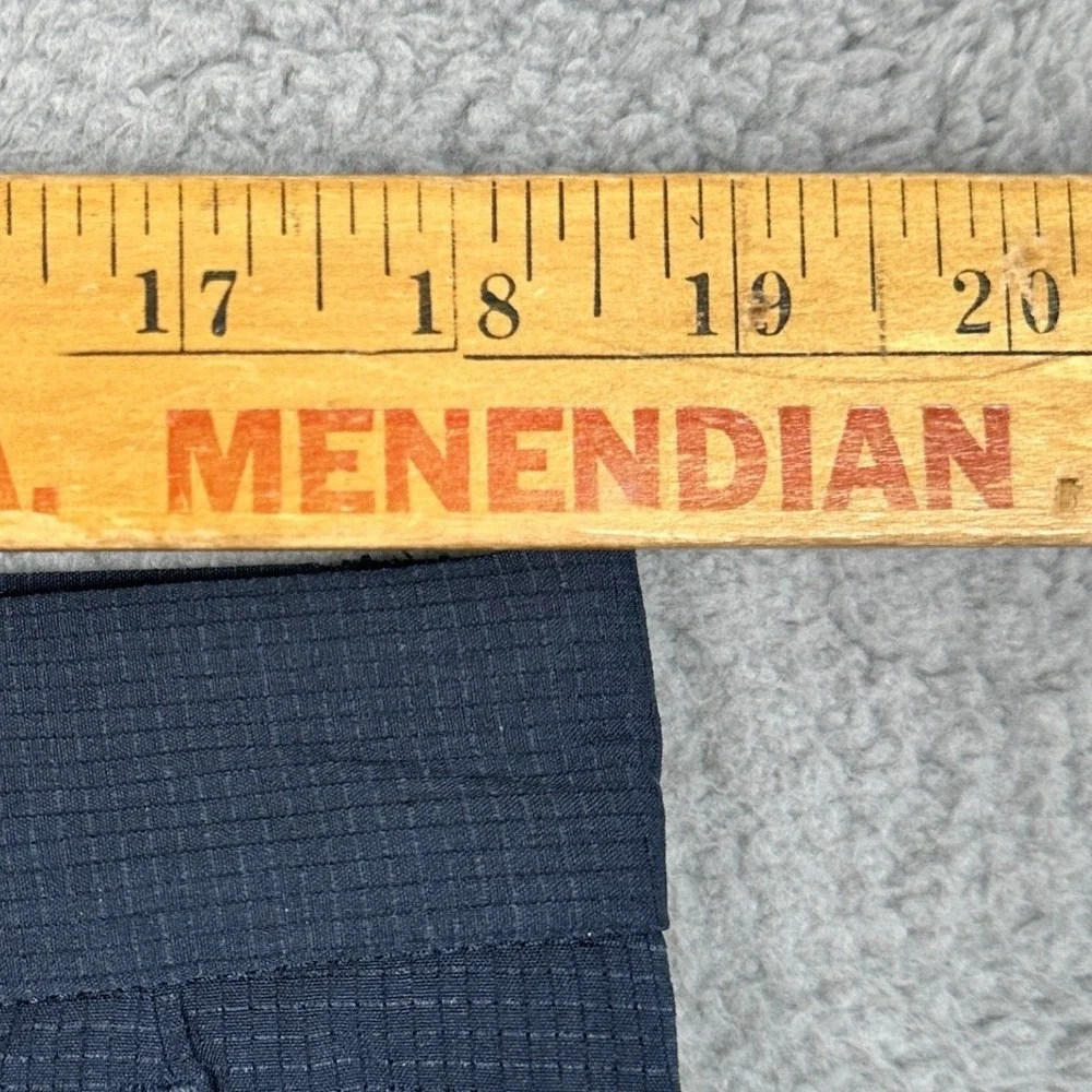 J.Lindeberg Vent Golf Shorts Mens 36 Navy Blue Micro Check Chino Stretch Logo